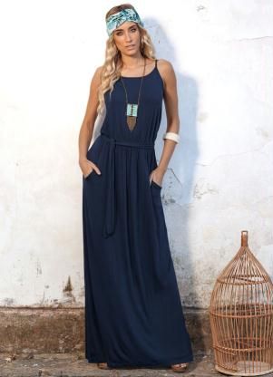 Vestido Longo Marinho
